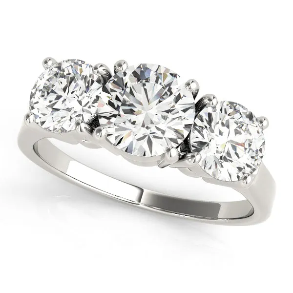 Engagement Rings 3 Stone Round - TN81073
