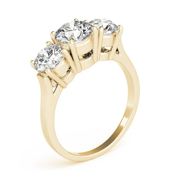 Engagement Rings 3 Stone Round - TN81073
