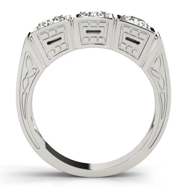 Engagement Rings 3 Stone Round - TN82291
