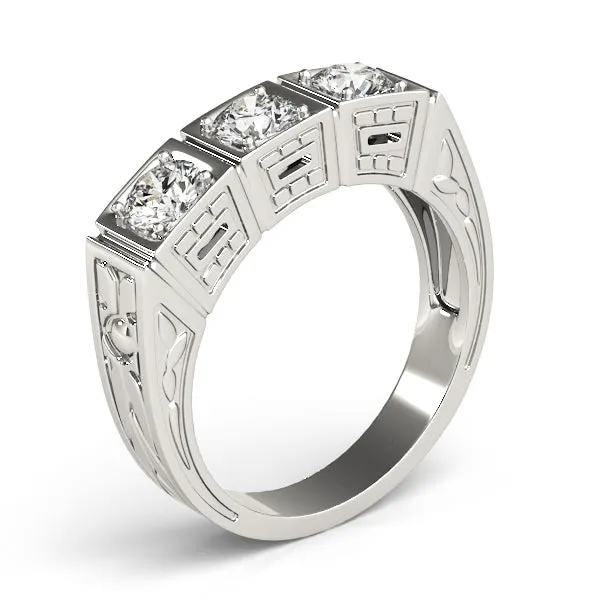 Engagement Rings 3 Stone Round - TN82291