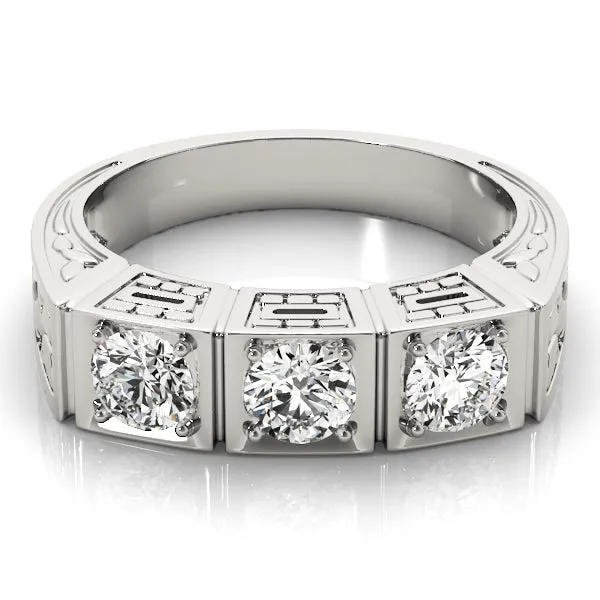 Engagement Rings 3 Stone Round - TN82291
