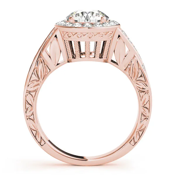 Engagement Rings Halo Round - TN50343-E