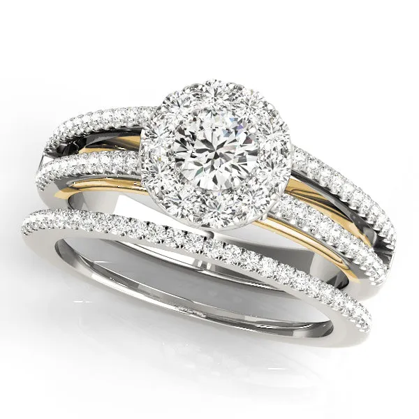 Engagement Rings Halo Round - TN50867-E