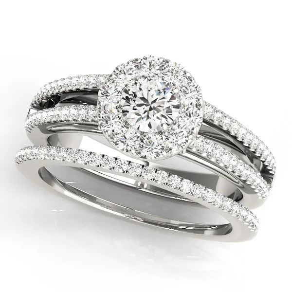 Engagement Rings Halo Round - TN50867-E