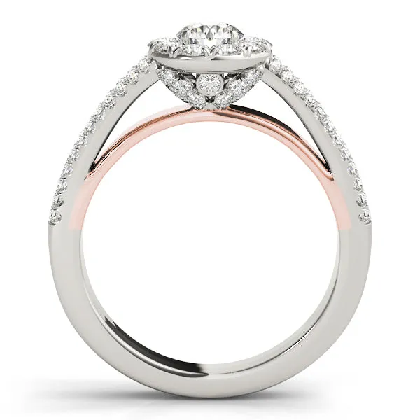 Engagement Rings Halo Round - TN50867-E
