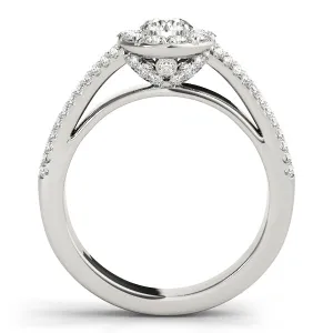 Engagement Rings Halo Round - TN50867-E