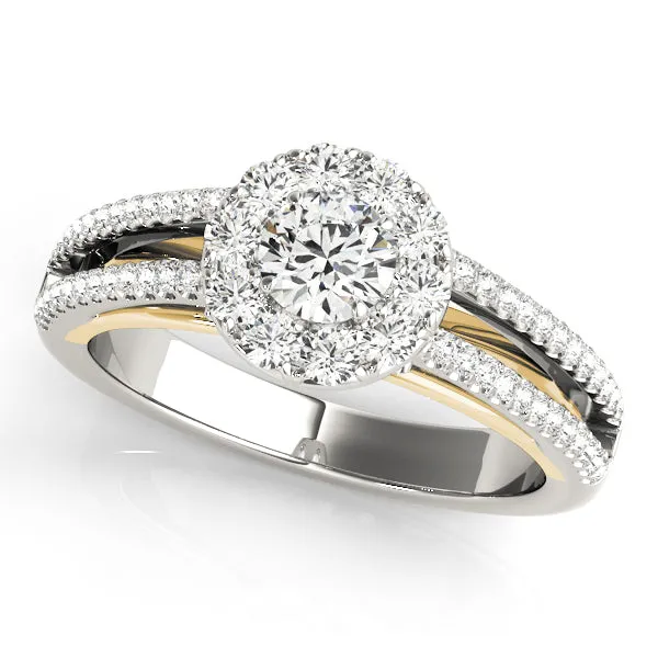 Engagement Rings Halo Round - TN50867-E