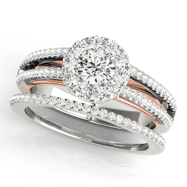 Engagement Rings Halo Round - TN50867-E
