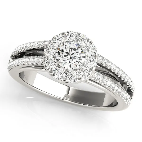Engagement Rings Halo Round - TN50867-E