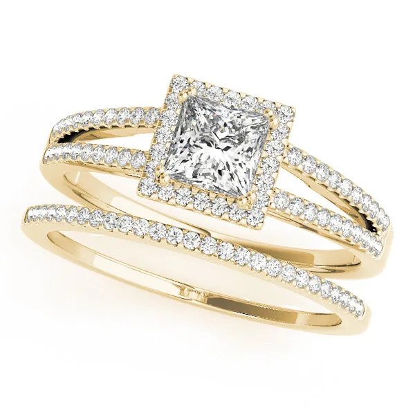 Engagement Rings Halo Square & Cushion - TN50549-E