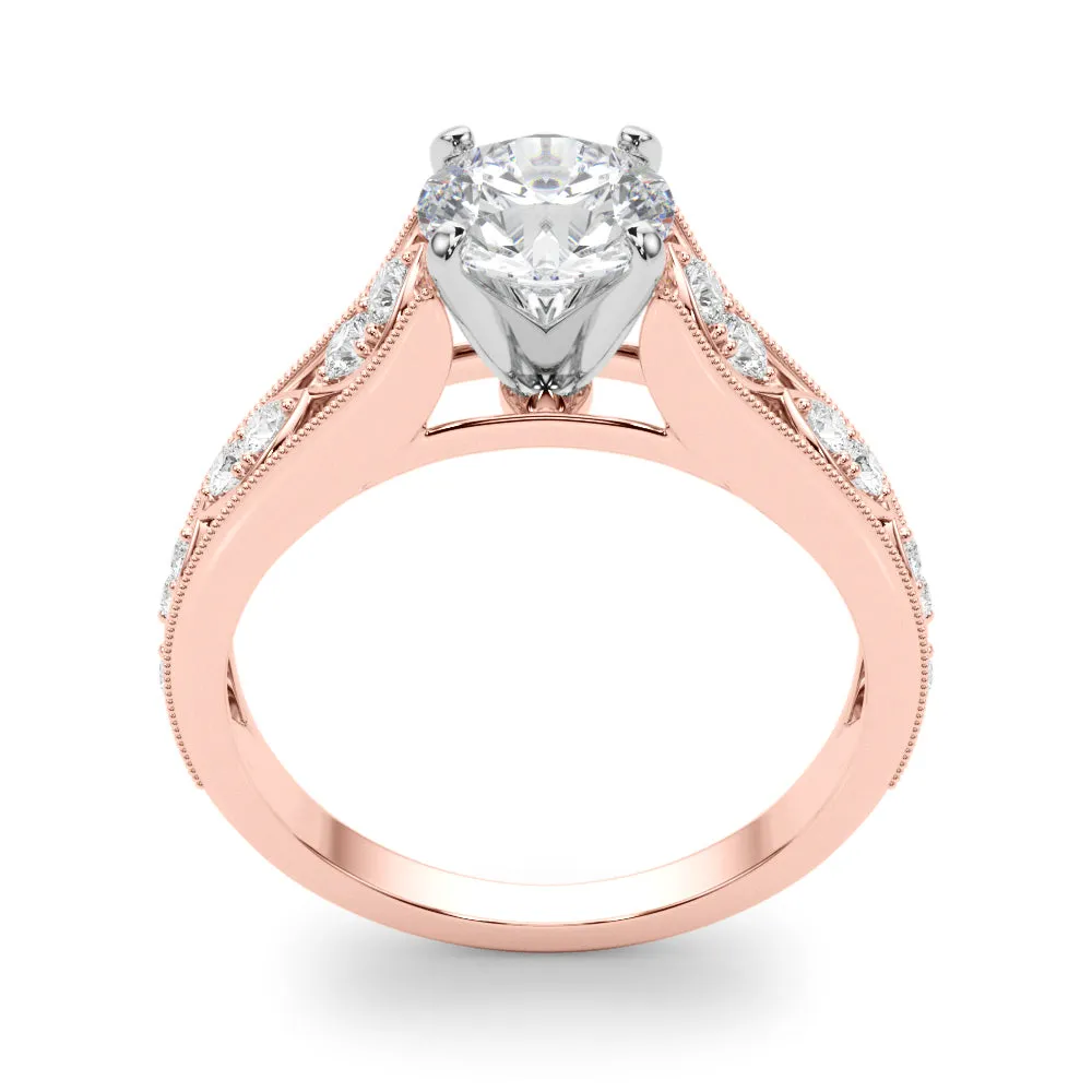 Engagement Rings Single Row Prong Set - TN50925-E