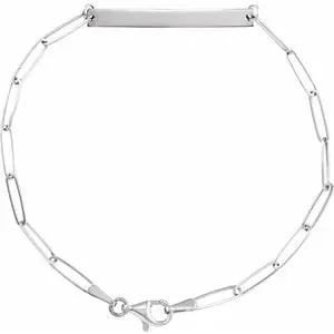 Engravable Bar 7" Bracelet BRC903