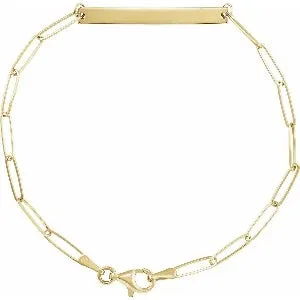 Engravable Bar 7" Bracelet BRC903