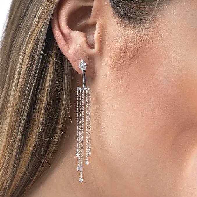 Everyday Diamonds Collection 0.31ct Diamond Cascade Earrings | 9K White Gold