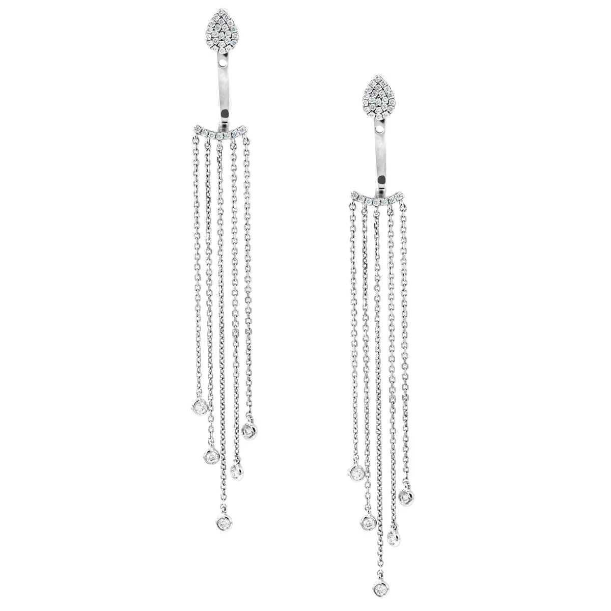 Everyday Diamonds Collection 0.31ct Diamond Cascade Earrings | 9K White Gold