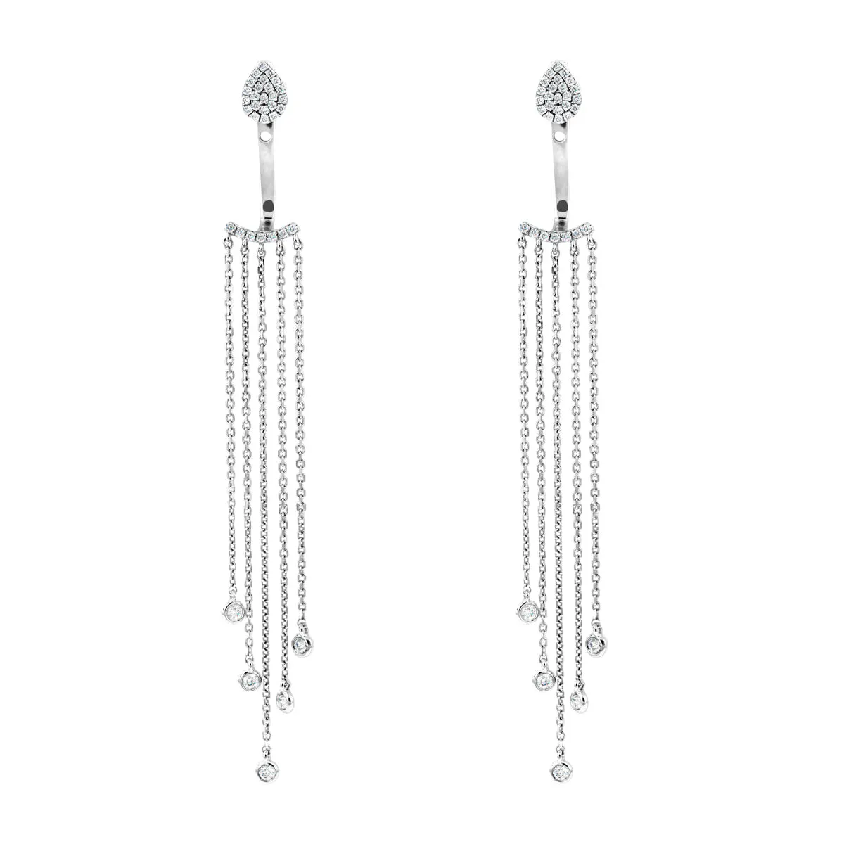 Everyday Diamonds Collection 0.31ct Diamond Cascade Earrings | 9K White Gold