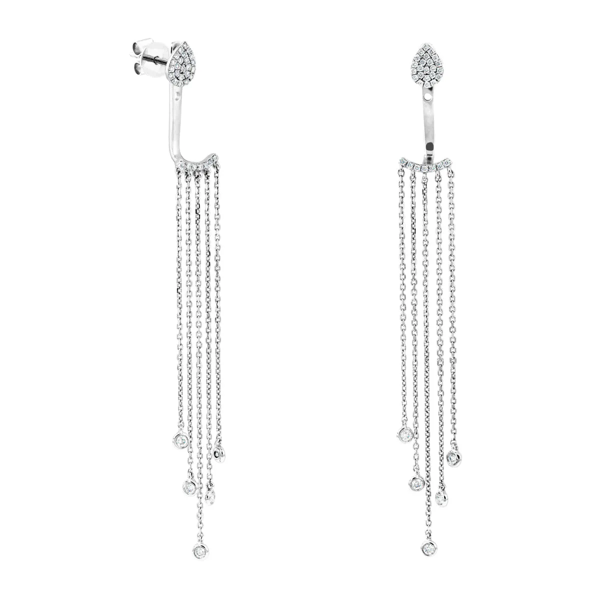 Everyday Diamonds Collection 0.31ct Diamond Cascade Earrings | 9K White Gold