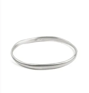 Fairley Brushed Bangle - Silver