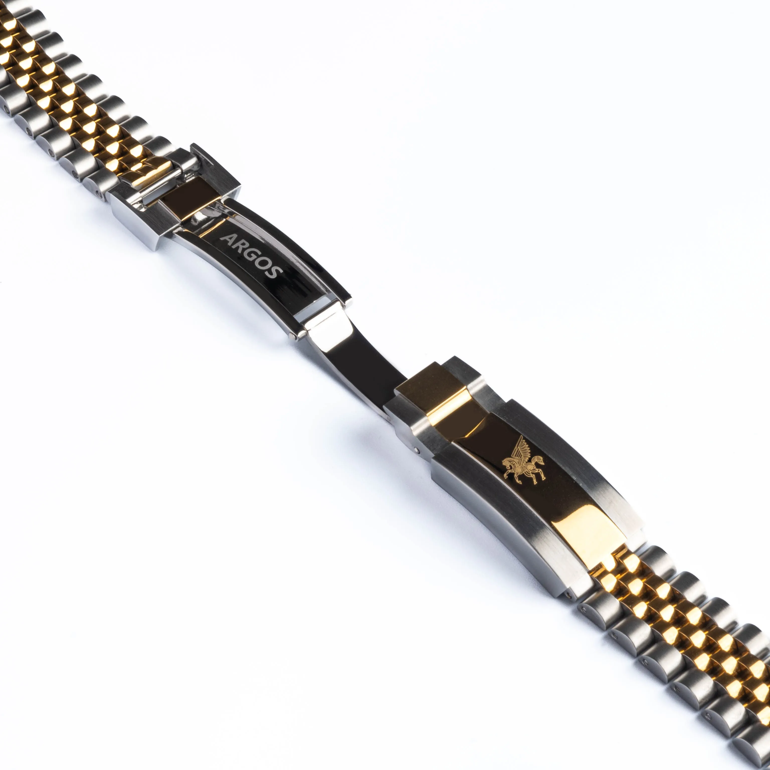 Five Link Two Tone Golden Jubilee Bracelet