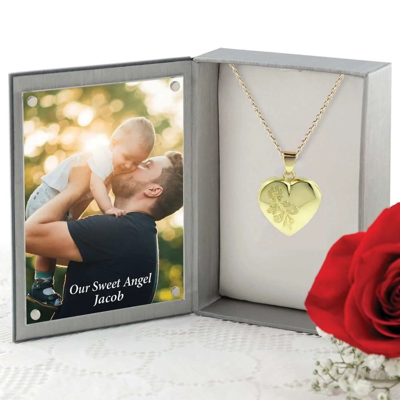 'Forget Me Not' Pendant Urn (10K)