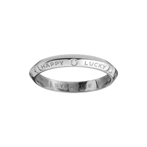 Fortune Band Ring in White Gold