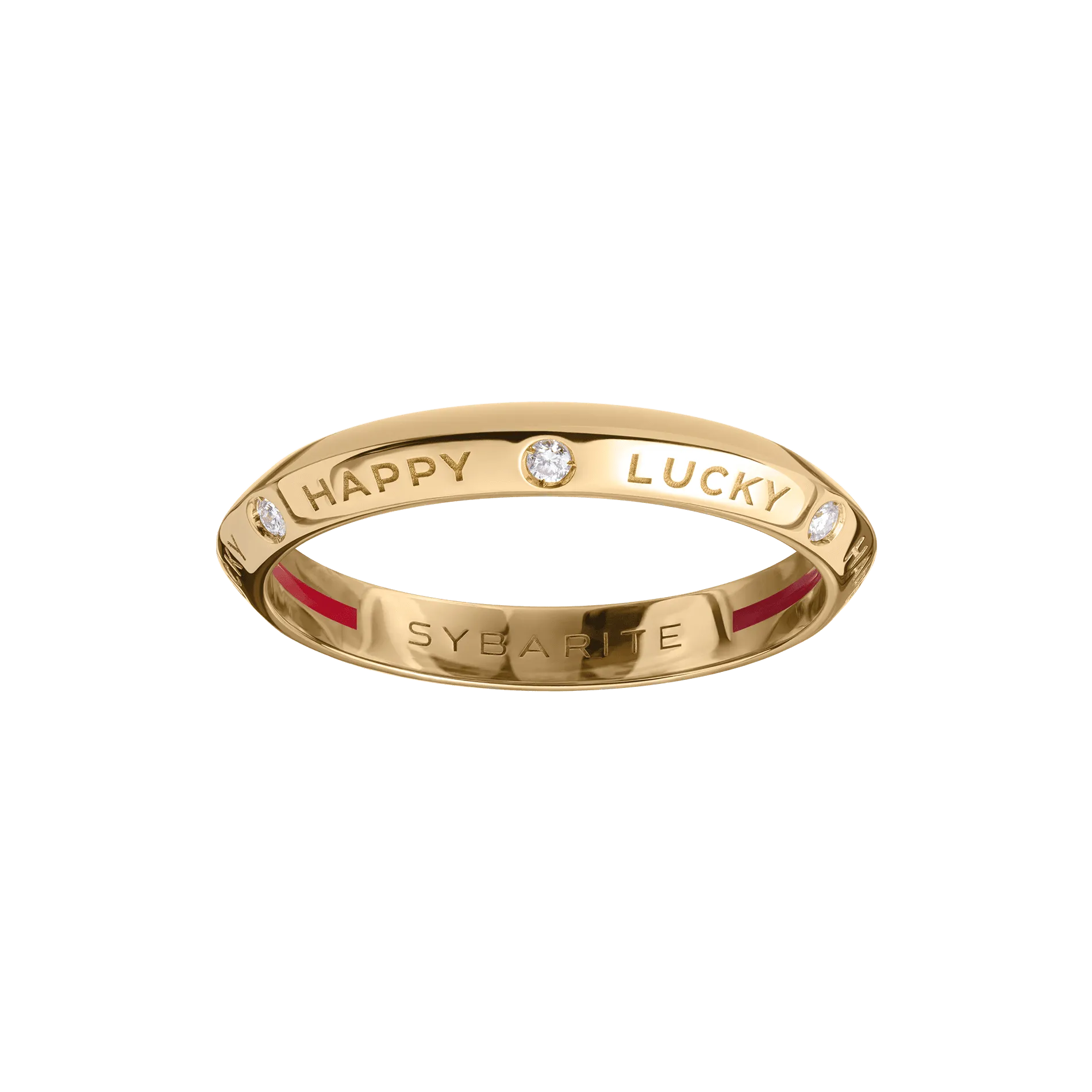 Fortune Band Ring in Yellow Gold