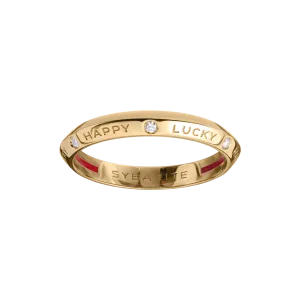 Fortune Band Ring in Yellow Gold