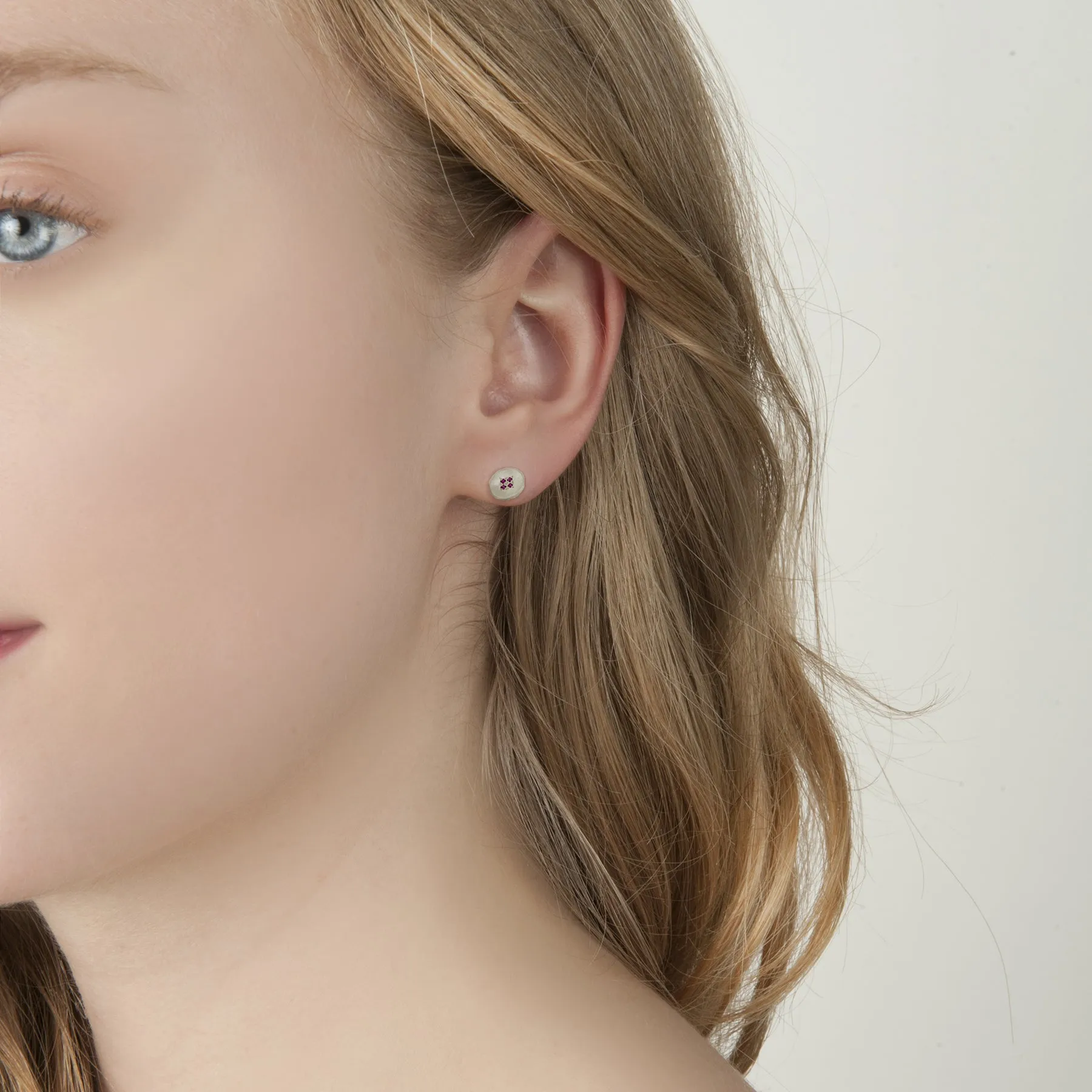 Four Star Wave Stud Earrings by Adel Chefridi