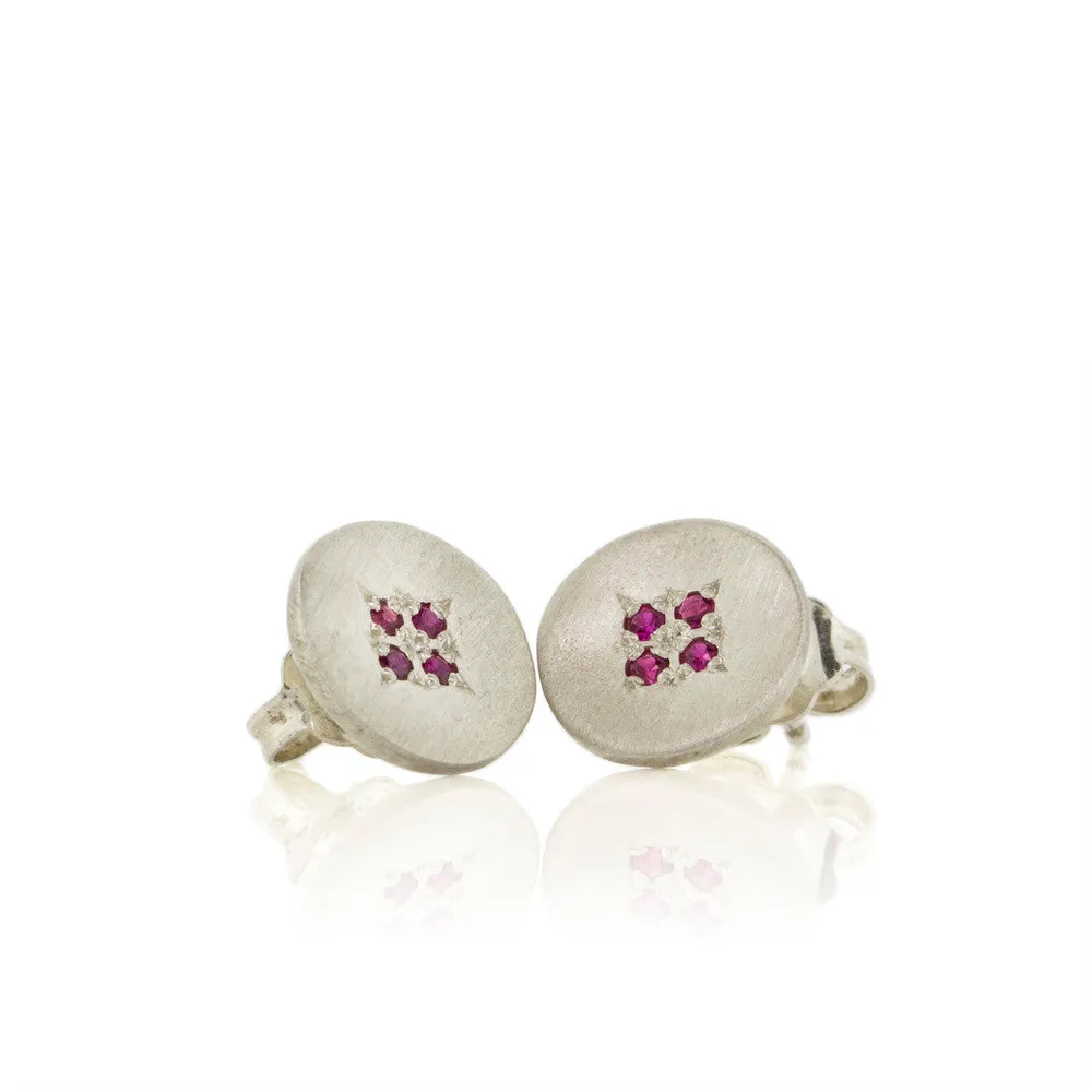 Four Star Wave Stud Earrings by Adel Chefridi