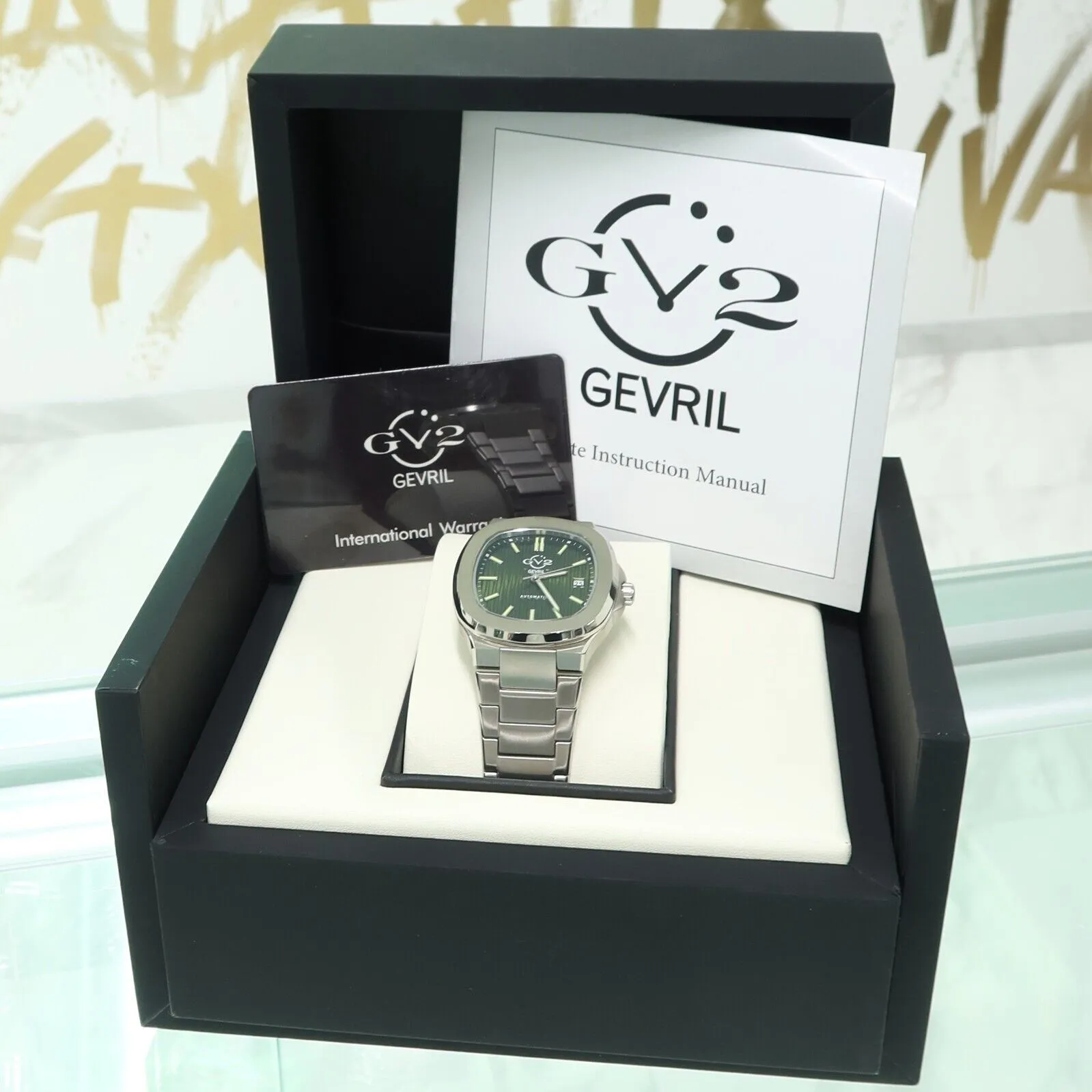 Gevril GV2 Potente Collection Green Dial Stainless Steel 40MM Automatic 18107