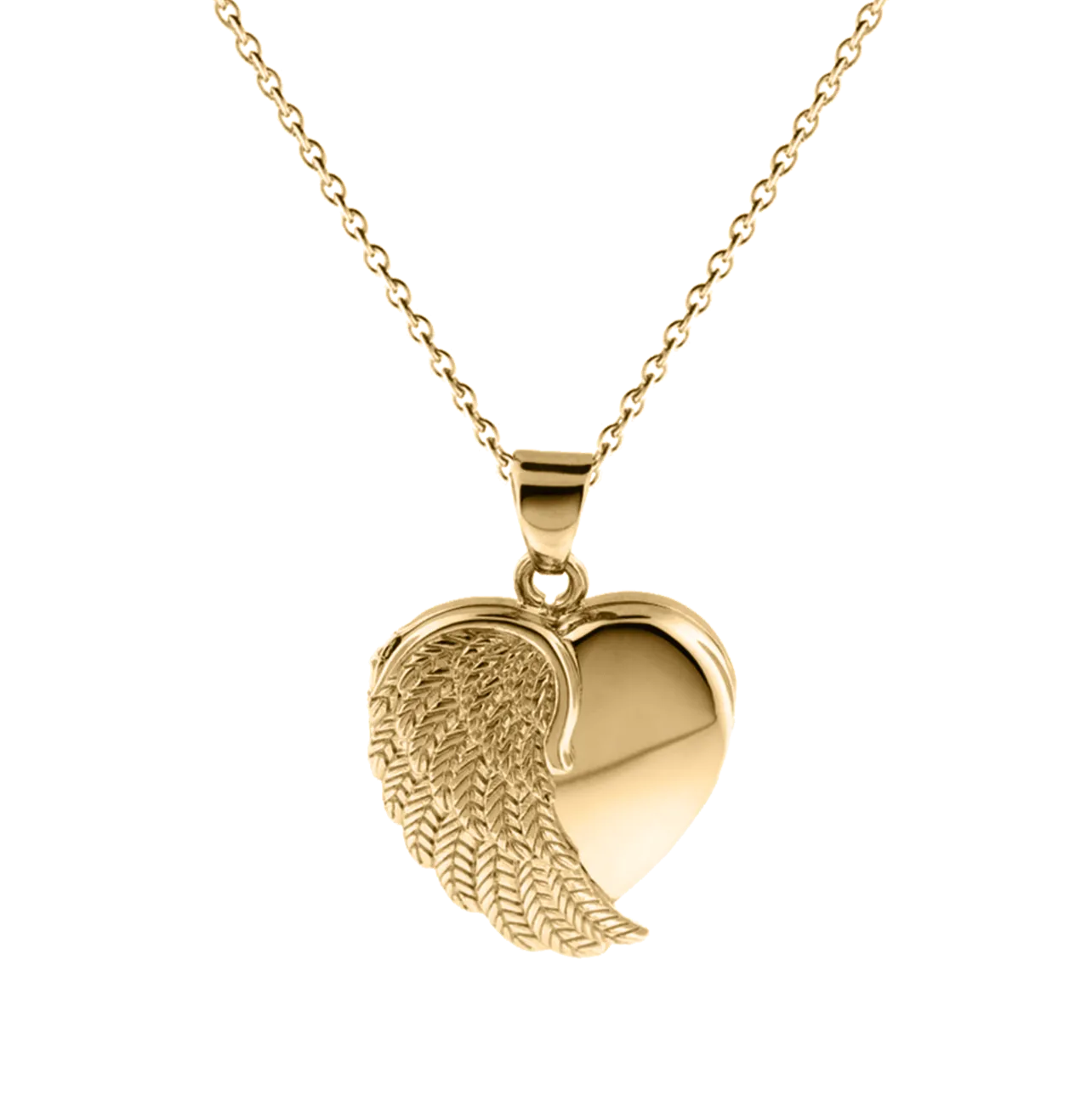 Gold Angel Wing Pendant Urn (10K)