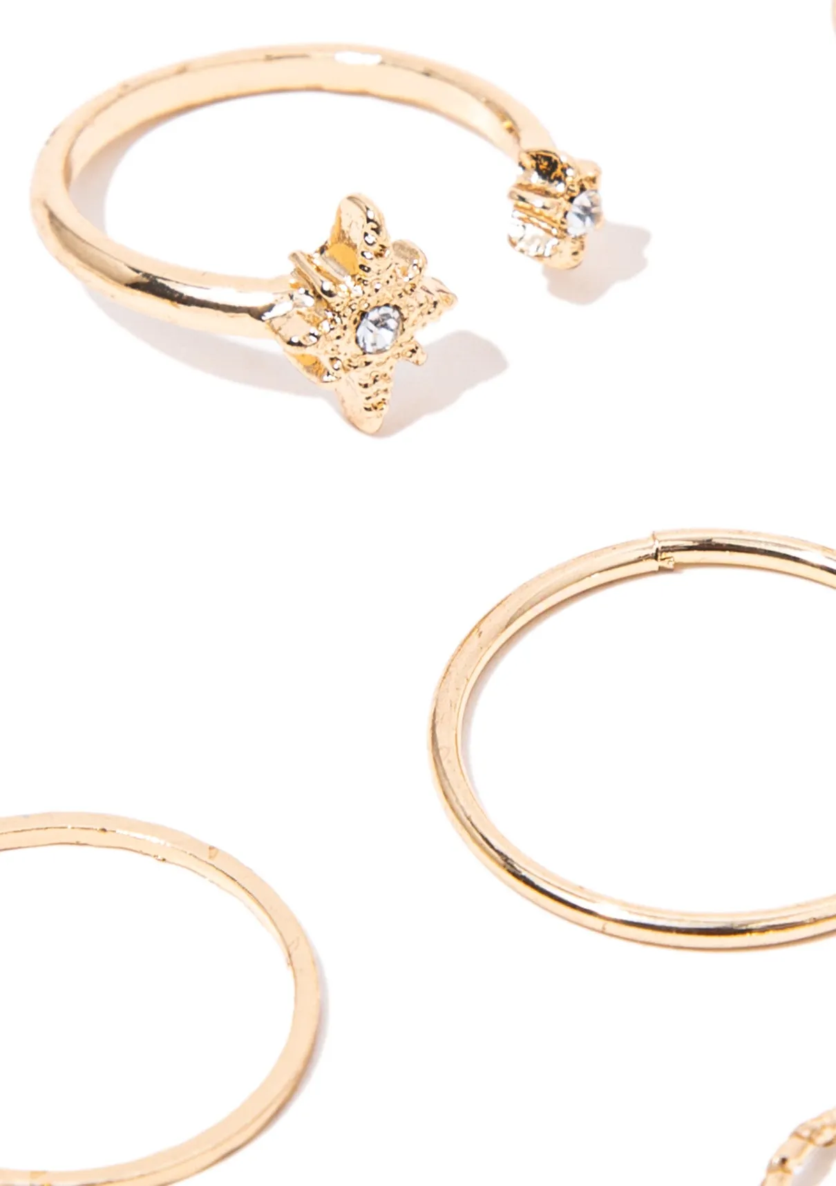 Gold Colored Rings Set