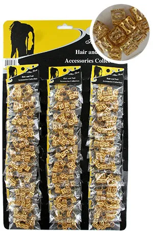 Gold hair rings