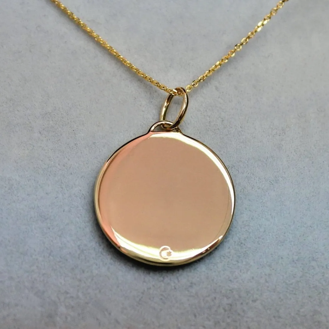 Gold Medical ID Necklace with Ruby