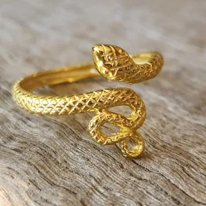 GOLDEN LIFE - ADJUSTABLE VERMEIL 925 RING
