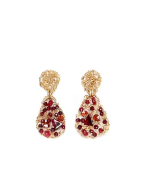 Gota Button Dangle Earrings (20mm)