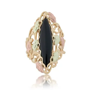 Grand Onyx - Black Hills Gold Ladies Ring