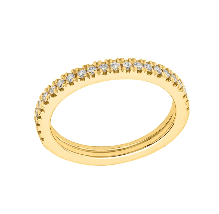 Halfway Diamond Gold Band
