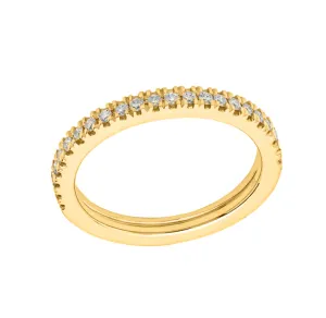 Halfway Diamond Gold Band