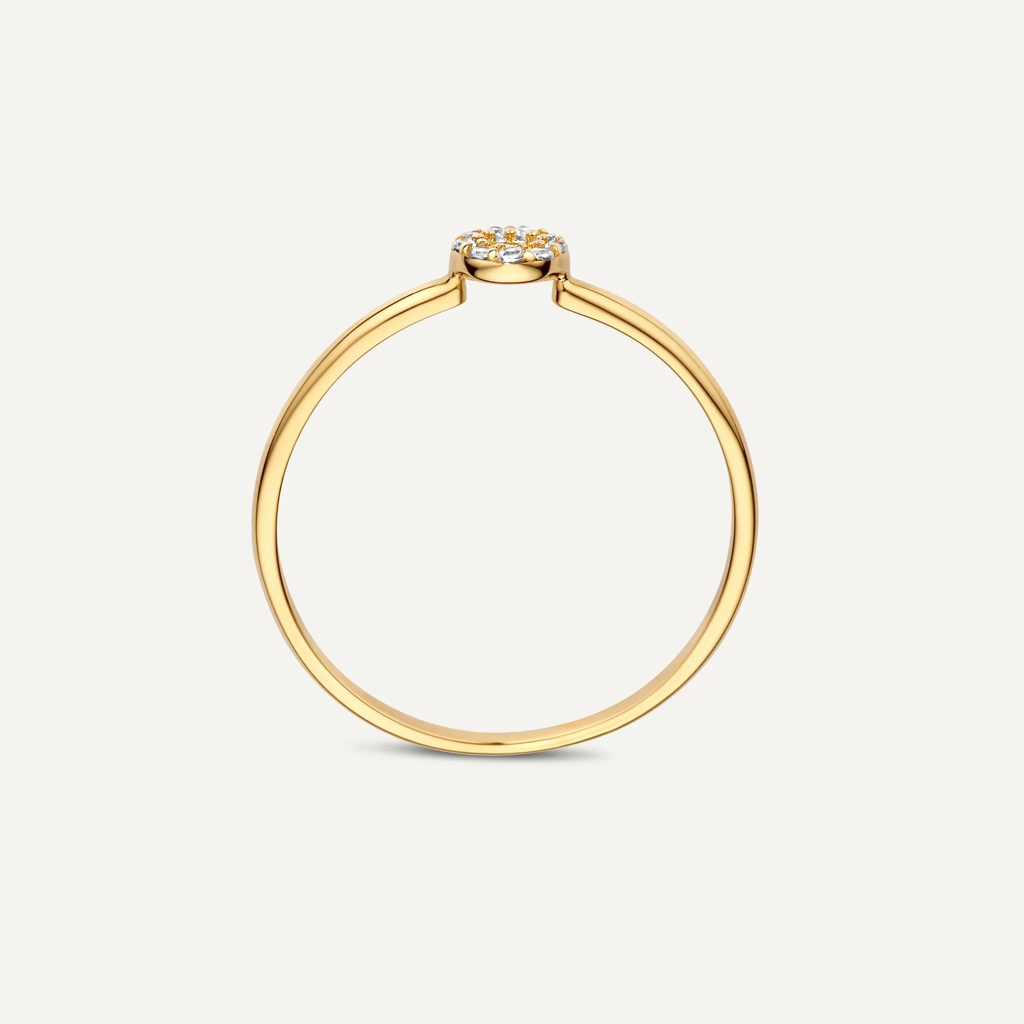 Halo Line Zirconia Rings Set