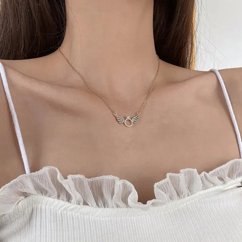 Halo Wing Necklace