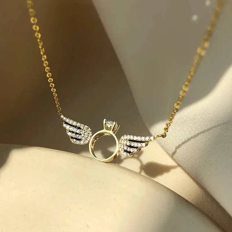 Halo Wing Necklace