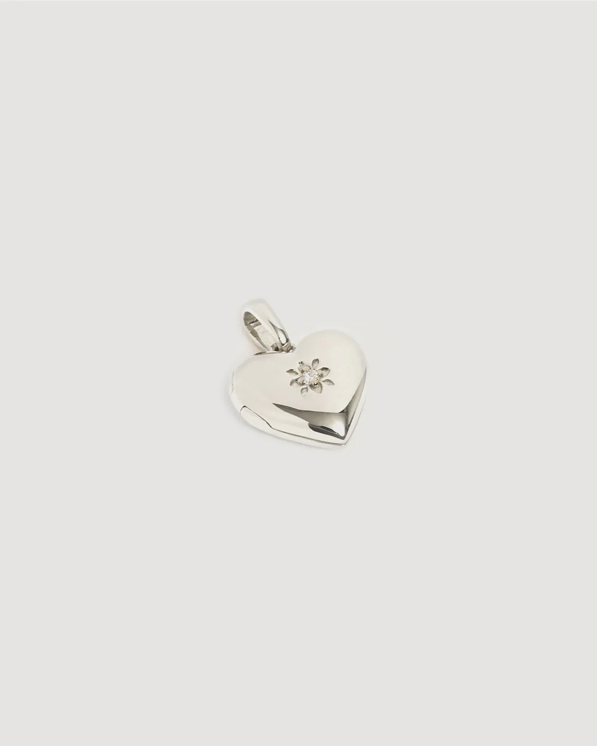 Heart Lotus Locket Pendant