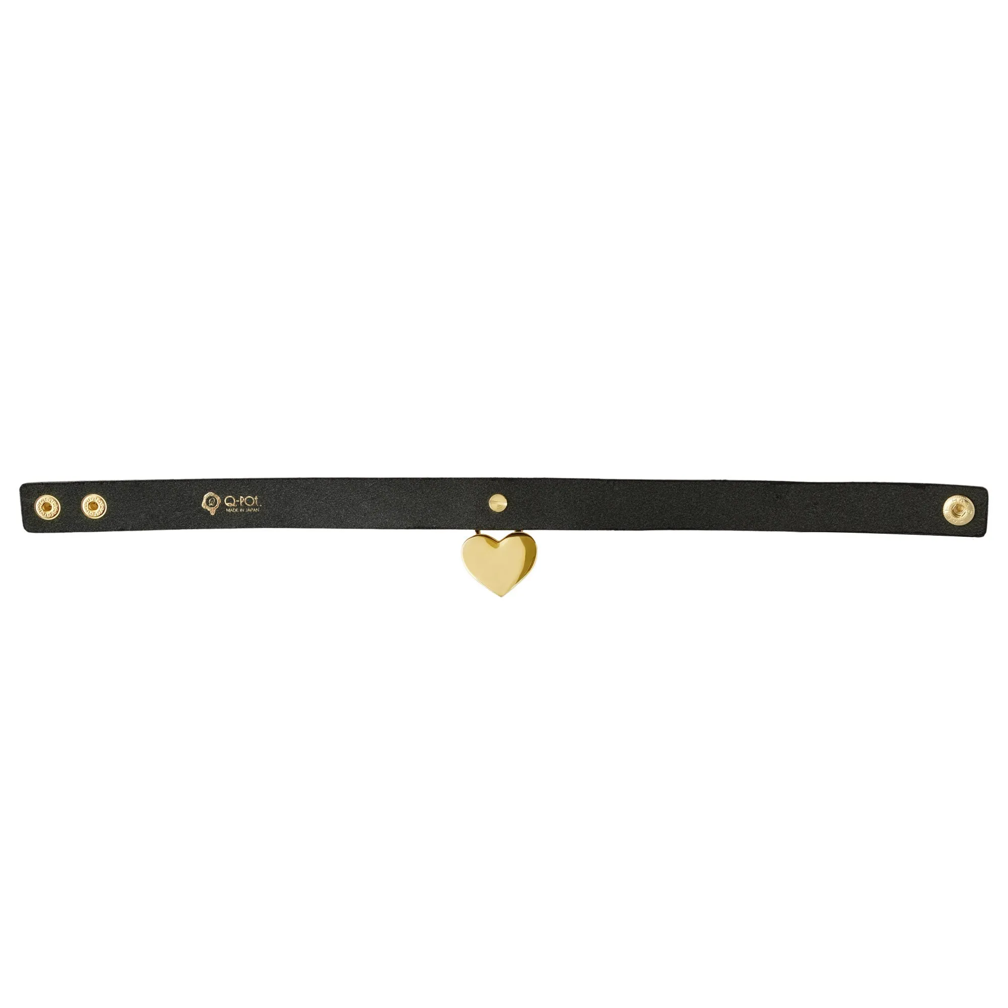 Heart Rock Padlock Leather Choker【Japan Jewelry】