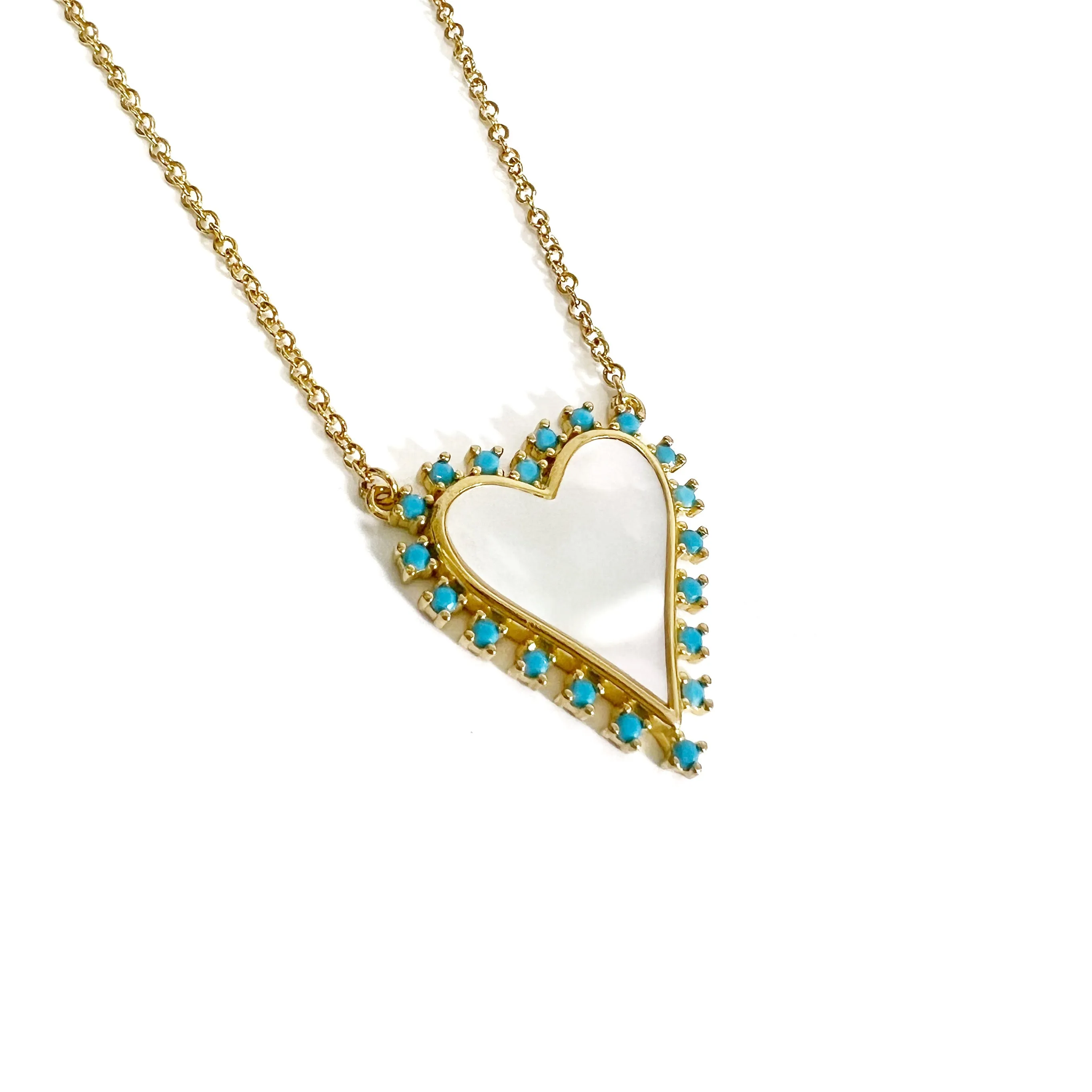 Heart with Turquoise Necklace