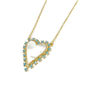 Heart with Turquoise Necklace