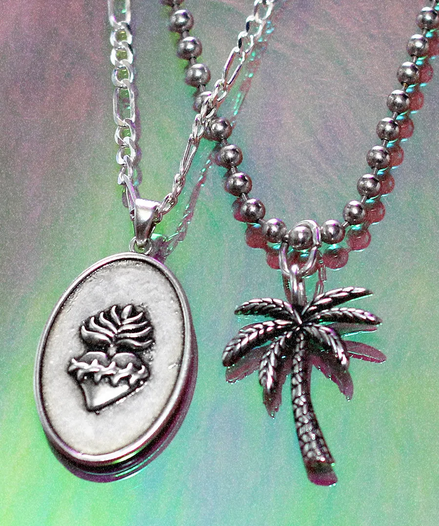 Hearts Afire Medallion Necklace