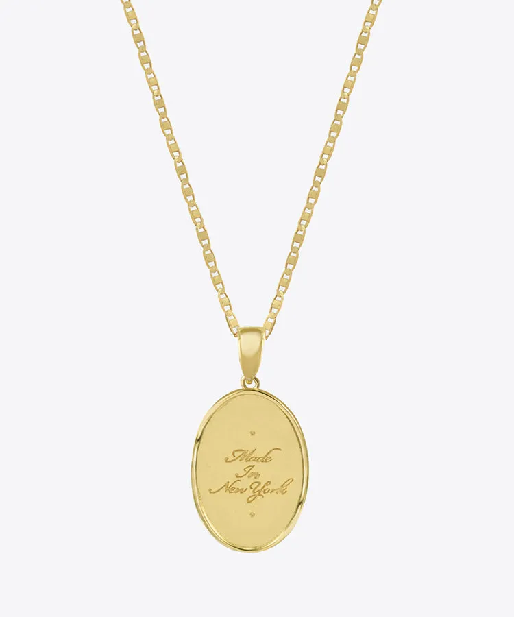 Hearts Afire Medallion Necklace