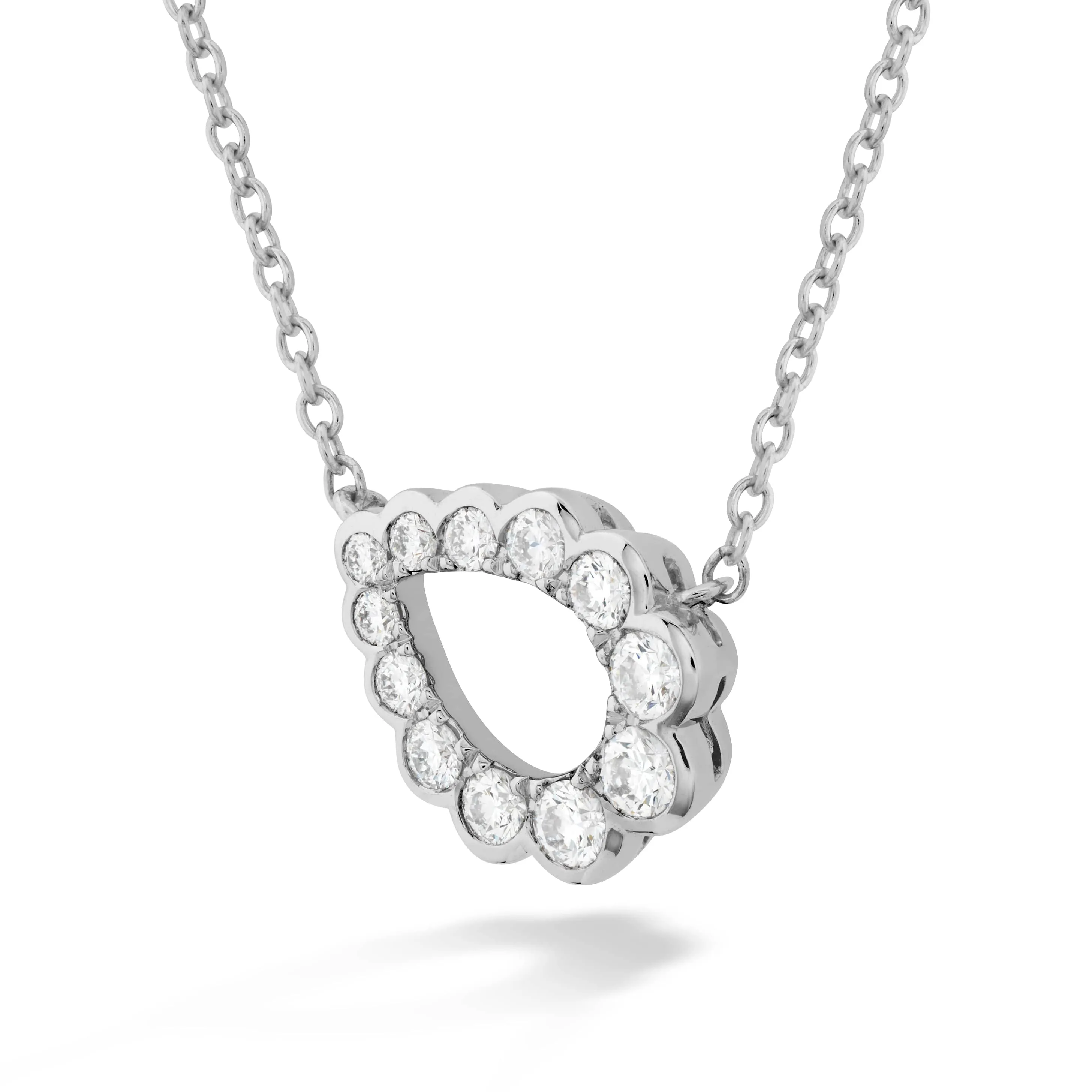 Hearts on Fire - Aerial Regal Scroll Teardrop Pendant