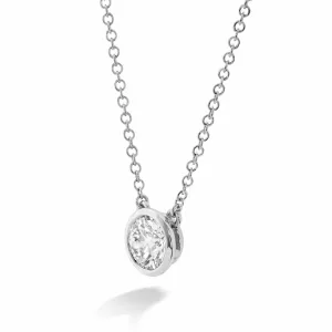Hearts on Fire - Classic Bezel Solitaire Pendant